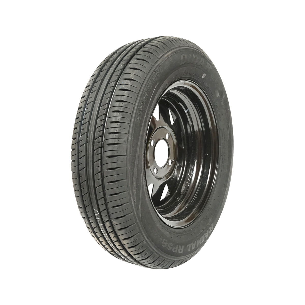 Wheel with a rim with 4 holes for trailer (165/70R13)